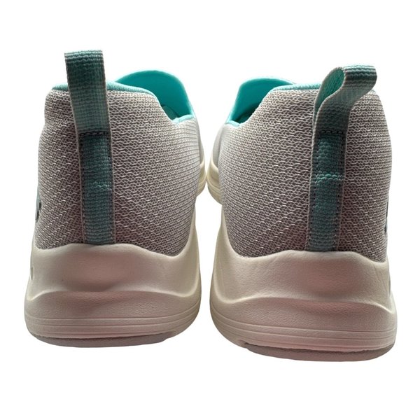 Skechers Sneakers Womens Size 10 Gray Teal Arch Comfort Athletic Slip On Shoes - Picture 4 of 11